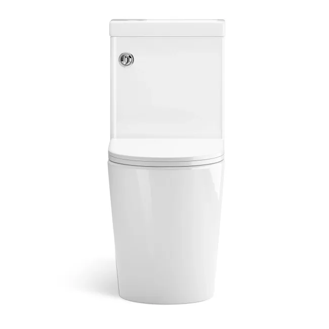 Loma 2-In-1 Combined Wash Basin & Rimless Comfort Height Toilet With Premium Soft Close Slim Seat