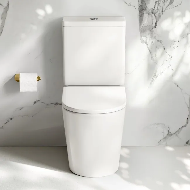 Loma Rimless Comfort Height Close Coupled Toilet With Premium Soft Close Seat