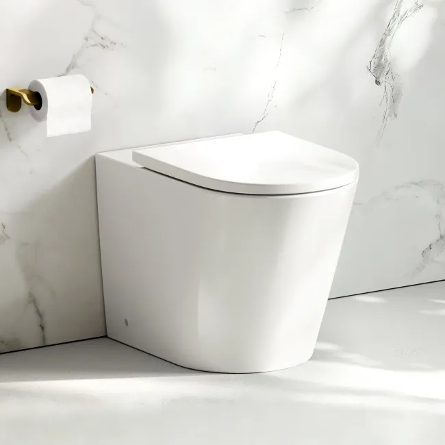 Loma Rimless Back To Wall Toilet With Premium Soft Close Seat