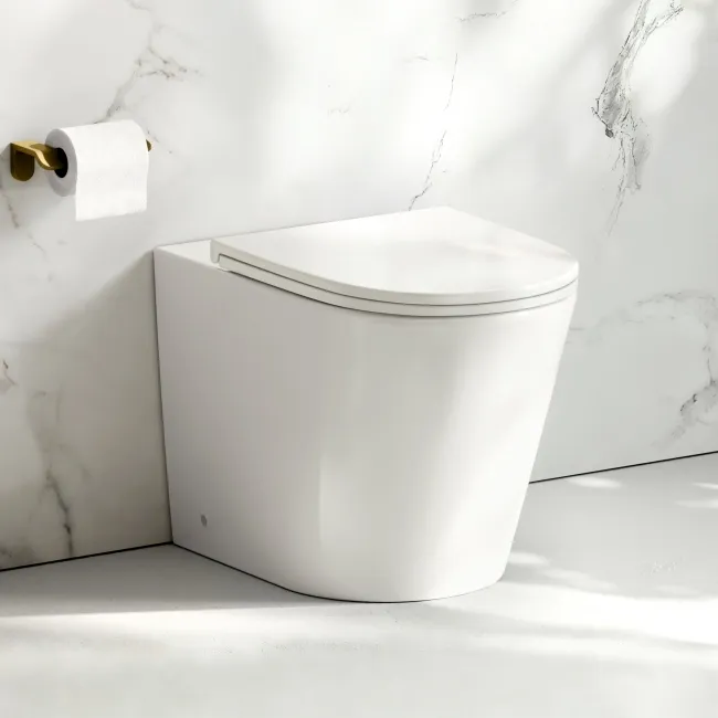 Loma Rimless Back To Wall Toilet With Premium Soft Close Slim Seat