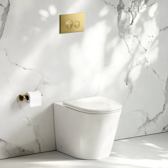 Loma Rimless Back To Wall Toilet With Premium Soft Close Slim Seat