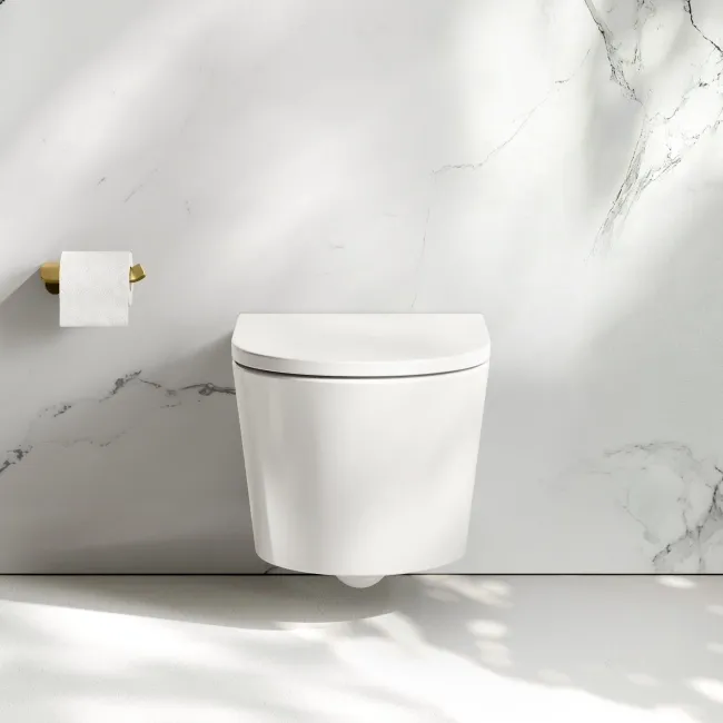 Loma Rimless Wall Hung Toilet With Premium Soft Close Seat