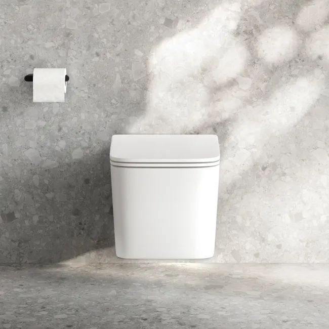 Kent Matt White Rimess Tornado Wall Hung Toilet With Premium Soft Close Slim Seat