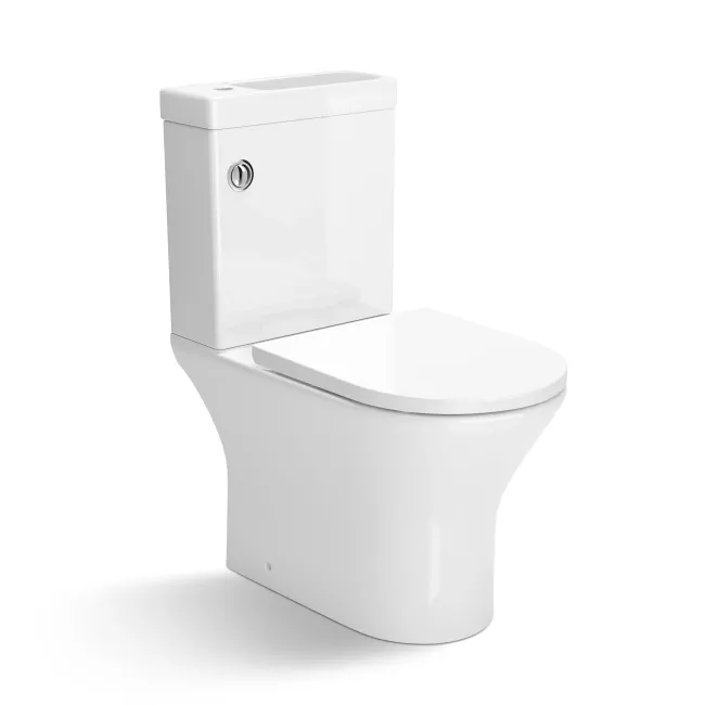 Brooklyn 2-In-1 Combined Wash Basin & Rimless Toilet With Soft Close Seat