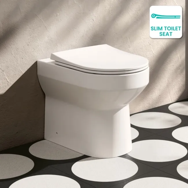 Miami Rimless Back To Wall Toilet With Slim Soft Close Seat
