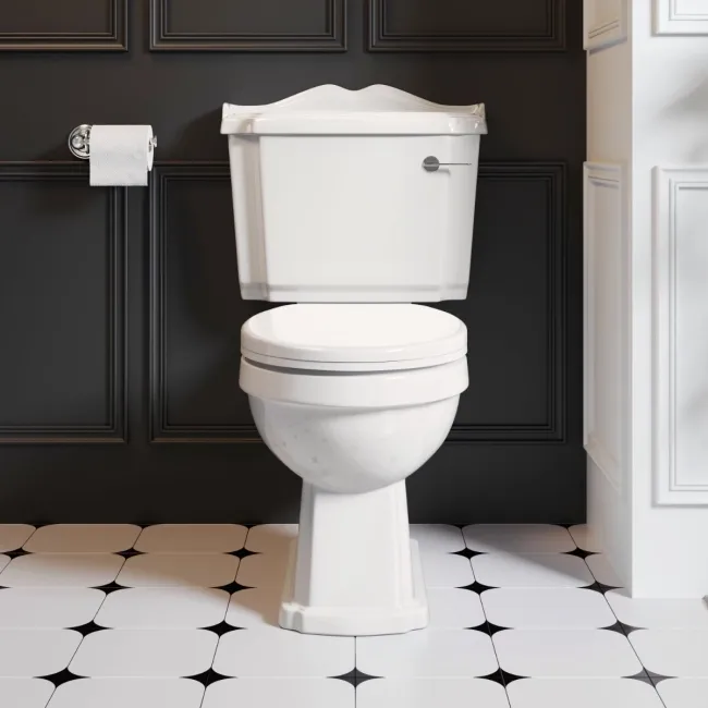 Lima Traditional Close Coupled Toilet With Soft Close Seat