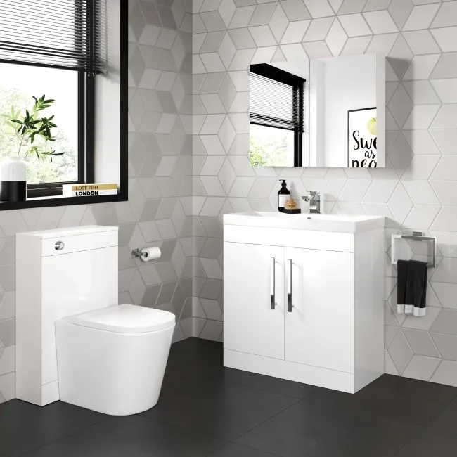 Avon Gloss White Basin Vanity 800mm