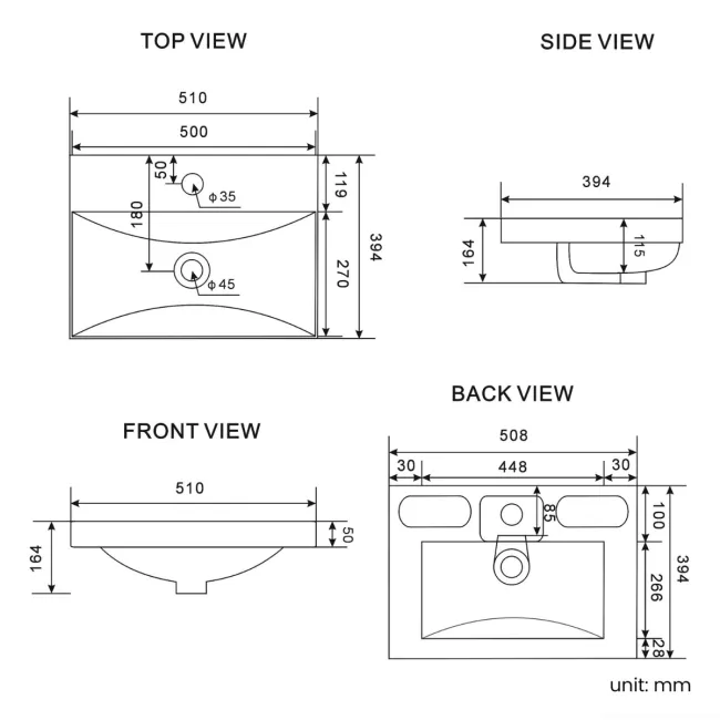 Havana Fluted Coastal White Combination Vanity Basin and Miami Toilet 1000mm - Brushed Brass Accents