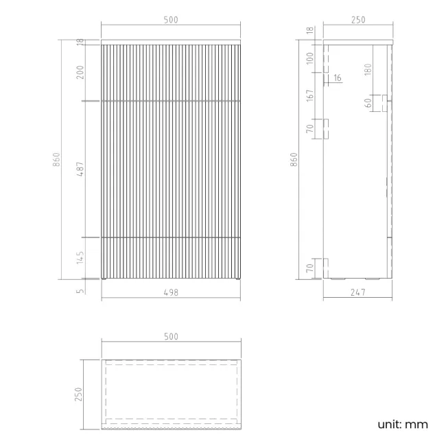 Havana Fluted Coastal White Combination Vanity Basin and Miami Toilet 1300mm - Brushed Brass Accents