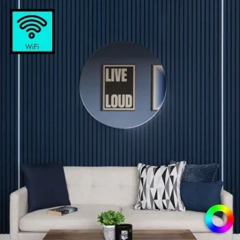 Trepanel Bright® Wall Panel WiFi Multi Colour LED Strip Lights White - 2.4m 2 Pack