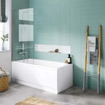 Stafford 1500x700 Shower Bath & 4mm Screen