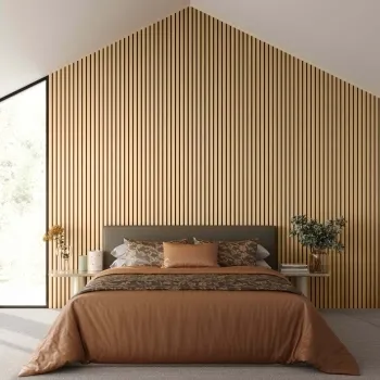 Trepanel XL® 3m Oak Acoustic Wood Standard Slat Panels