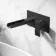 Avon Matt Black Waterfall Wall Mounted Basin Mixer Tap