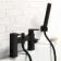 Mersey Matt Black Bath Filler & Handheld Shower