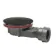 Wirquin Slim 90mm Shower Waste - Matt Black Dome