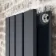 Faro Anthracite Double Flat Panel Vertical Radiator 1800x280mm