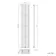Marbella Matt Black Single Oval Panel Radiator 1800x360mm