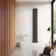 Marbella Matt Black Double Oval Panel Radiator 1800x240mm