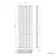 Marbella Matt Black Double Oval Panel Radiator 1800x600mm