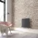 Faro Anthracite Single Flat Panel Horizontal Radiator 600x560mm