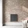 Faro Anthracite Single Flat Panel Horizontal Radiator 600x560mm
