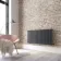 Faro Anthracite Single Flat Panel Horizontal Radiator 600x1190mm