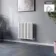 Marbella White Single Oval Panel Radiator 600x600mm