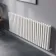 Marbella White Double Oval Panel Radiator 600x1440mm