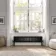 Athens Matt Black Triple Column Horizontal Traditional Radiator 300x1415mm