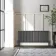 Athens Anthracite Triple Column Horizontal Traditional Radiator 600x1595mm