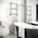 Gibraltar Wall Hung Traditional Chrome Heated Towel Rail 690x600mm