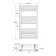 Naples Premium Matt Black Straight Heated Towel Rail 800x450mm