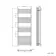 Barcelona Brushed Brass Straight Heated Towel Rail 1600x600mm