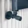 Santorini Inky Blue Flat Panel Heated Towel Rail 1200x450mm