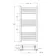 Barcelona Antique Gold Straight Heated Towel Rail 1000x500mm