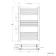 Barcelona Antique Gold Straight Heated Towel Rail 1000x600mm