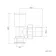 Angled Anthracite Manual Radiator Valves (Pair) Standard 15mm