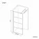 Munich Matt Black Grid Easy Clean 8mm Wet Room Shower Glass Panel 700mm