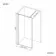Munich Matt Black Framed Easy Clean 8mm Wet Room Shower Glass Panel 1100mm