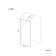Munich Brushed Brass Framed Easy Clean 8mm Wet Room Shower Glass Panel 800mm