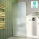 Munich Fluted Effect Brushed Brass Easy Clean 8mm Wet Room Shower Glass Panel 700mm