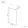 Munich Brushed Brass with Mesh Effect 8mm Wet Room Shower Glass Panel 800mm