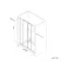 London Brushed Brass 6mm Sliding Shower Door 1000mm