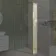 Munich Brushed Brass Framed Easy Clean 8mm Pivotal Wet Room Shower Glass Return Panel 250mm