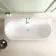 Camden 1700mm Curved Back To Wall Bath