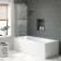 Gloss White Wooden Bath Front Panel 1700mm