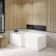 1700 Super Strength Reinforced Acrylic L Shaped Bath Front Panel