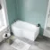 1600 Super Strength Reinforced Acrylic P Shaped Bath Front Panel
