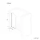 Linz Easy Clean 6mm Brushed Gunmetal Bath Screen - 800mm