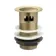 Brushed Brass pop Up Basin Waste - Slotted